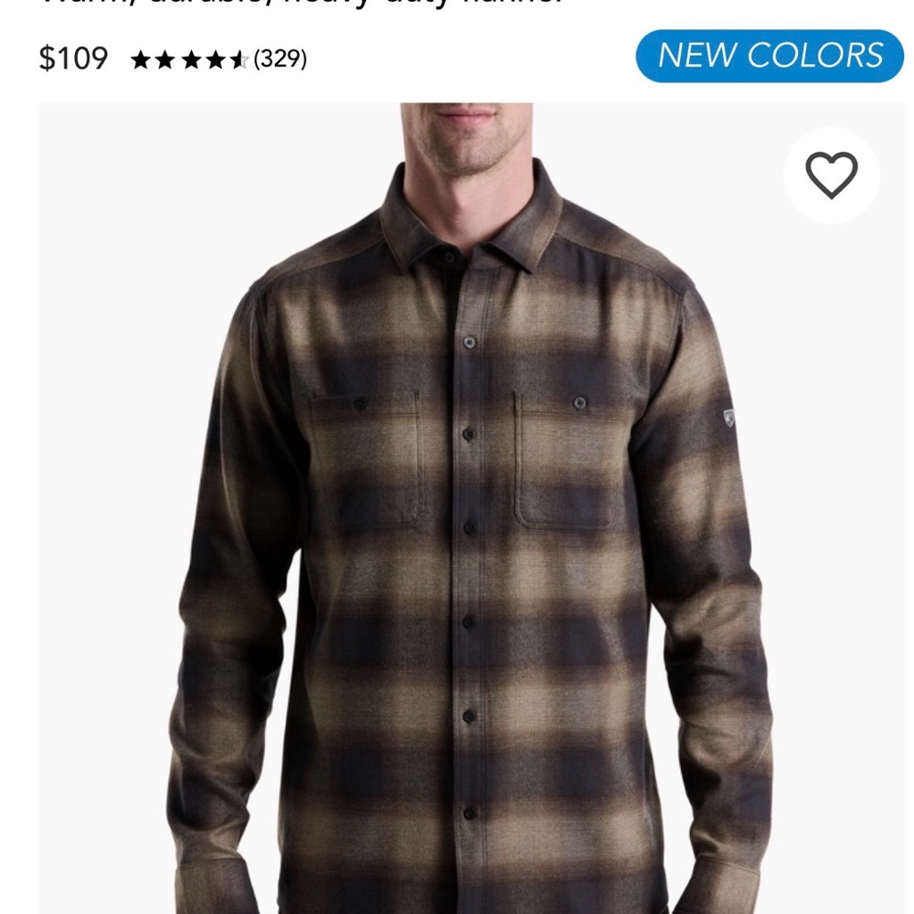 Kuhl plaid  Button-Up Shirt XLArge